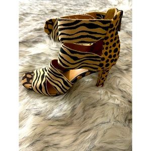 Jessica Simpson Never Worn Beautiful Zebra Print Heels